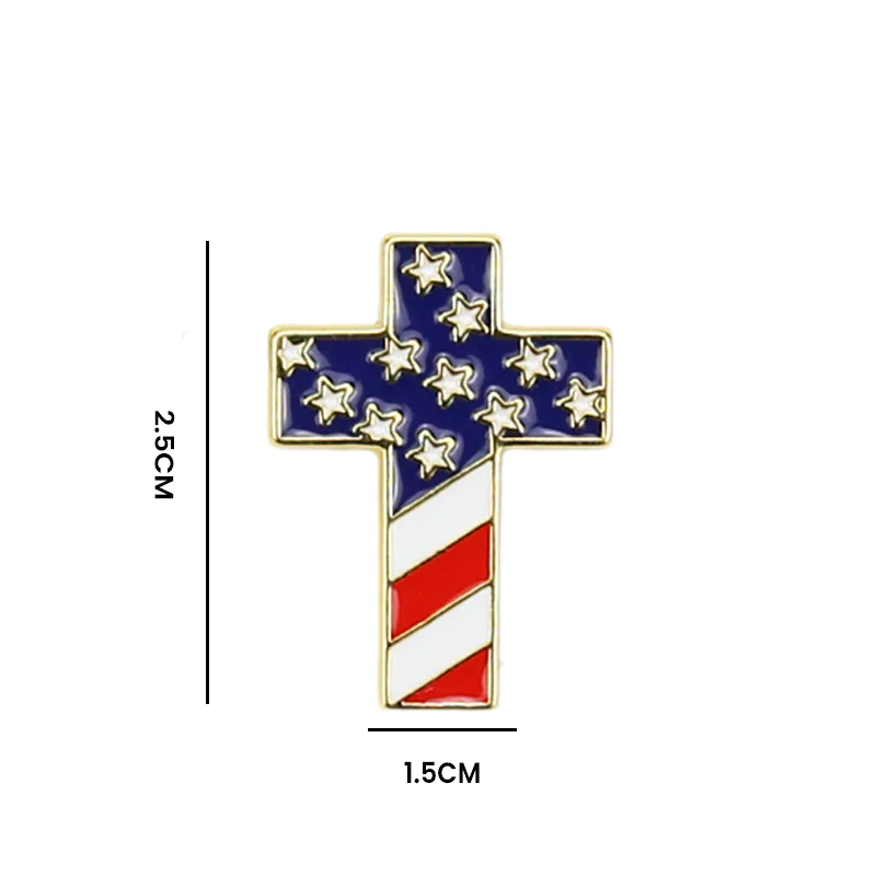 Adorable American Cross Pin - Image 8