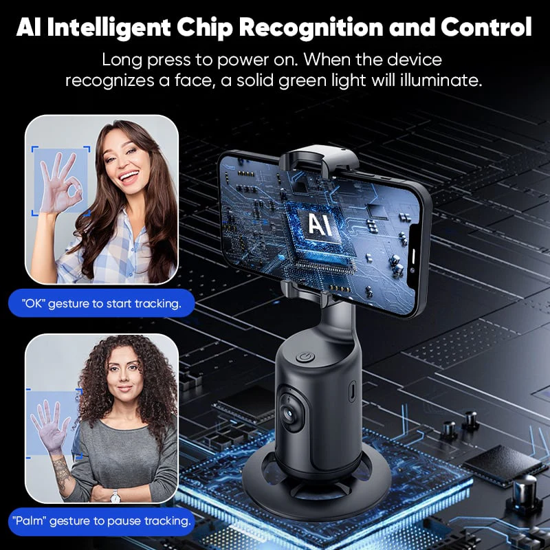 Aless™ Ai-Powered Fully Automatic Tracking Phone Gimbal - Image 12