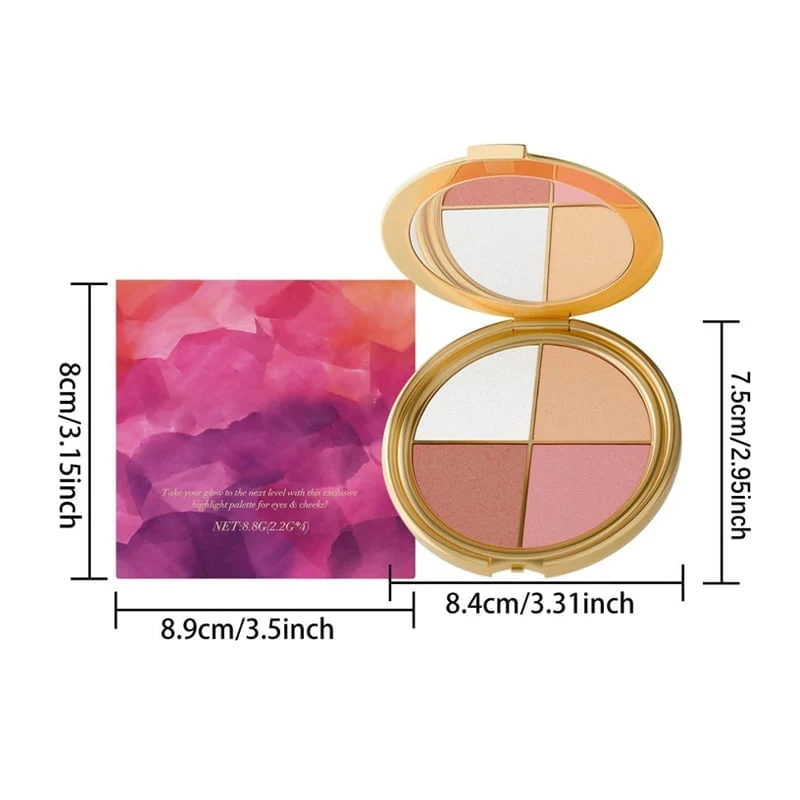 All-in-One Highlight, Eyeshadow & Blush Palette - Image 11