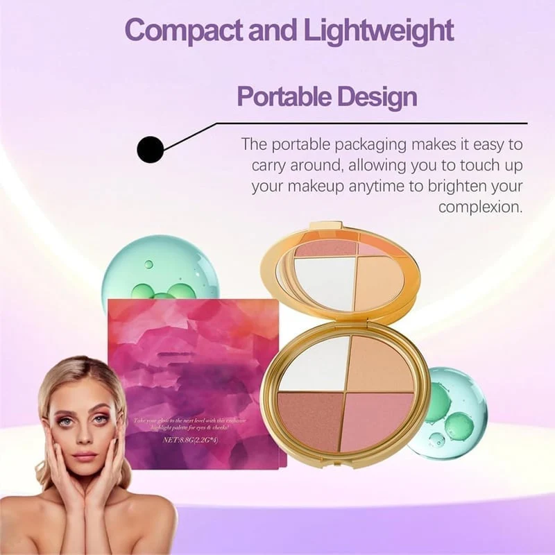 All-in-One Highlight, Eyeshadow & Blush Palette - Image 6