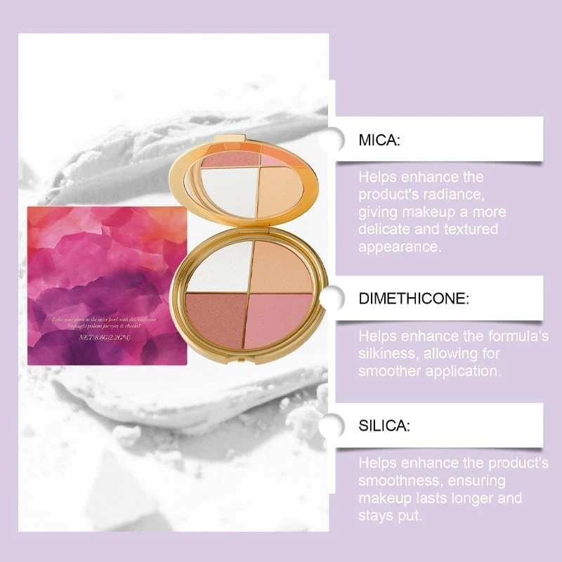 All-in-One Highlight, Eyeshadow & Blush Palette - Image 8