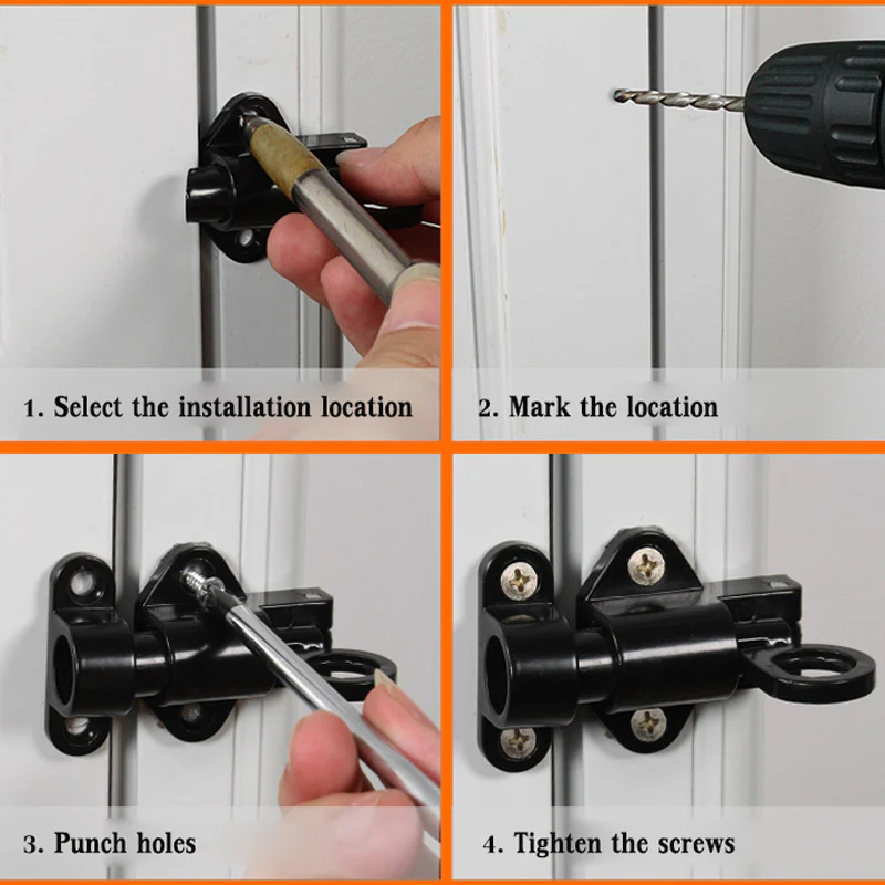 Aluminum Alloy Automatic Window Spring Latch - Image 7