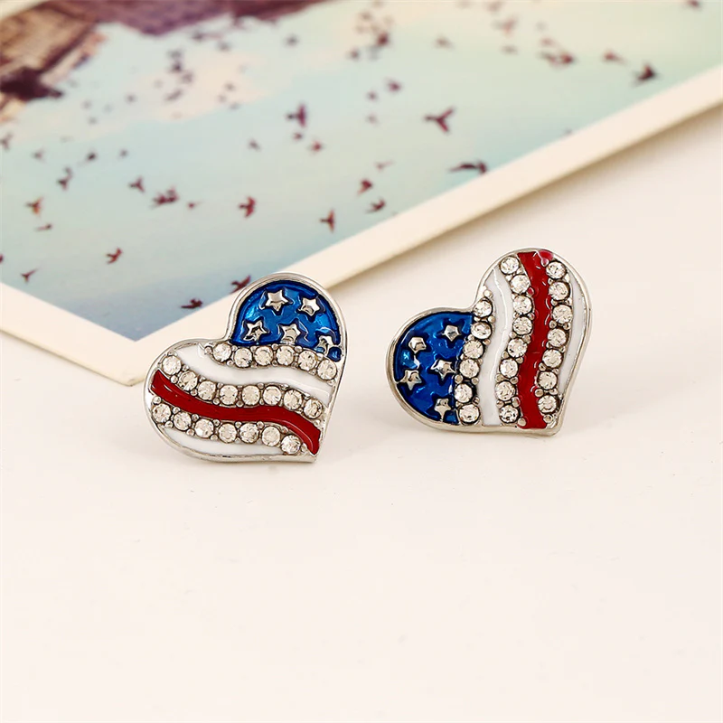 American Heart Stud Earrings - Image 5