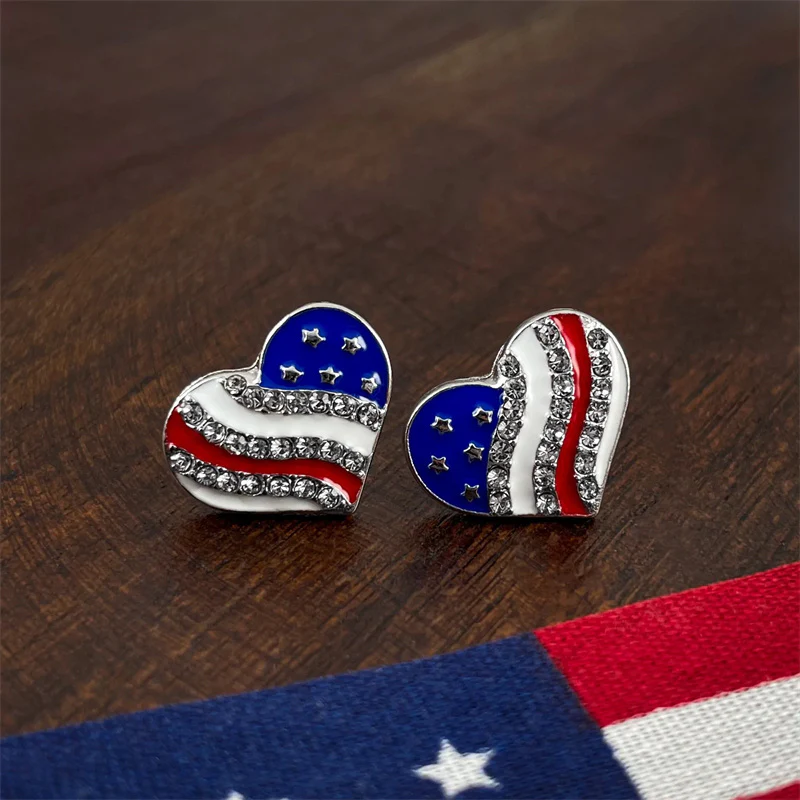 American Heart Stud Earrings - Image 7