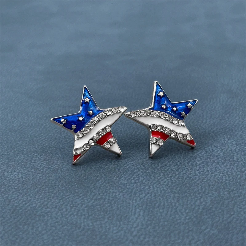 American Star Stud Earrings - Image 6