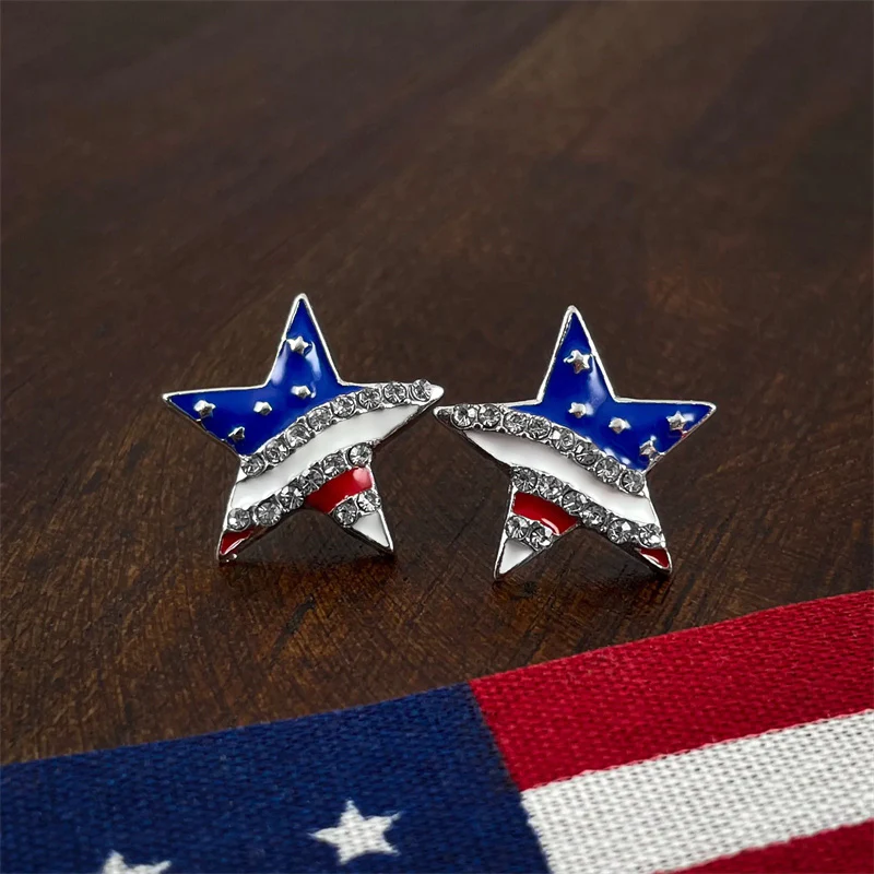 American Star Stud Earrings - Image 7