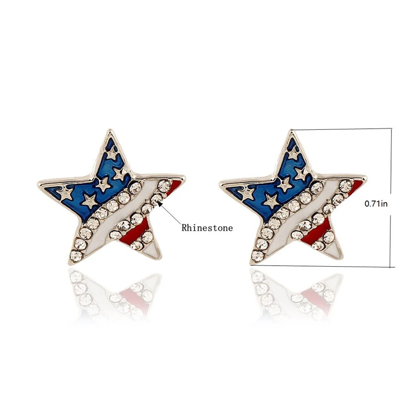 American Star Stud Earrings - Image 8