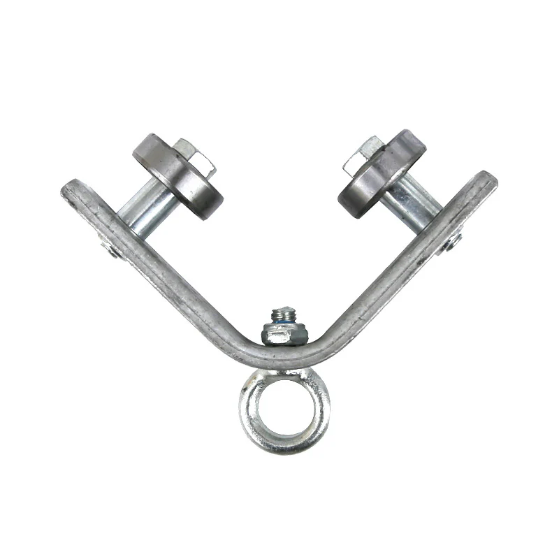 Angle Iron Track Hanging Line Pulley - Image 14
