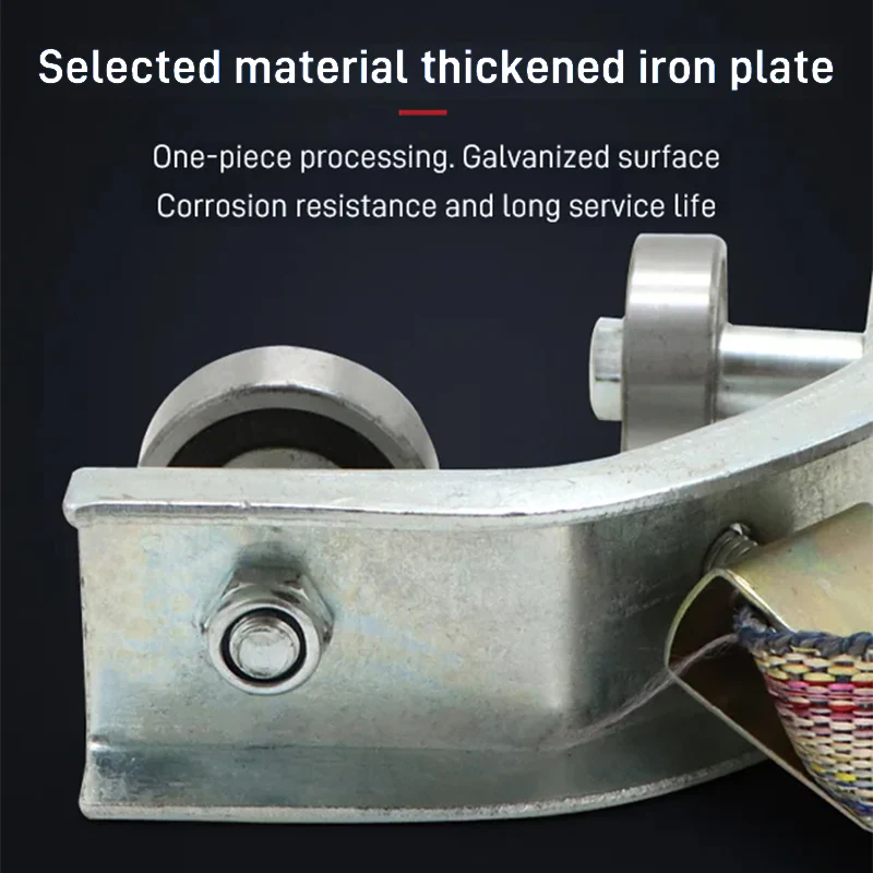 Angle Iron Track Hanging Line Pulley - Image 2