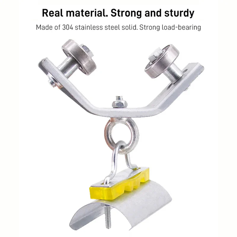 Angle Iron Track Hanging Line Pulley - Image 6