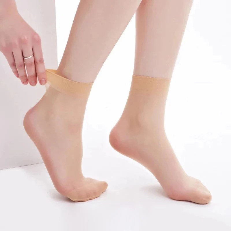 Ankle High Clear Women's Socks (10 Pairs) - Image 12