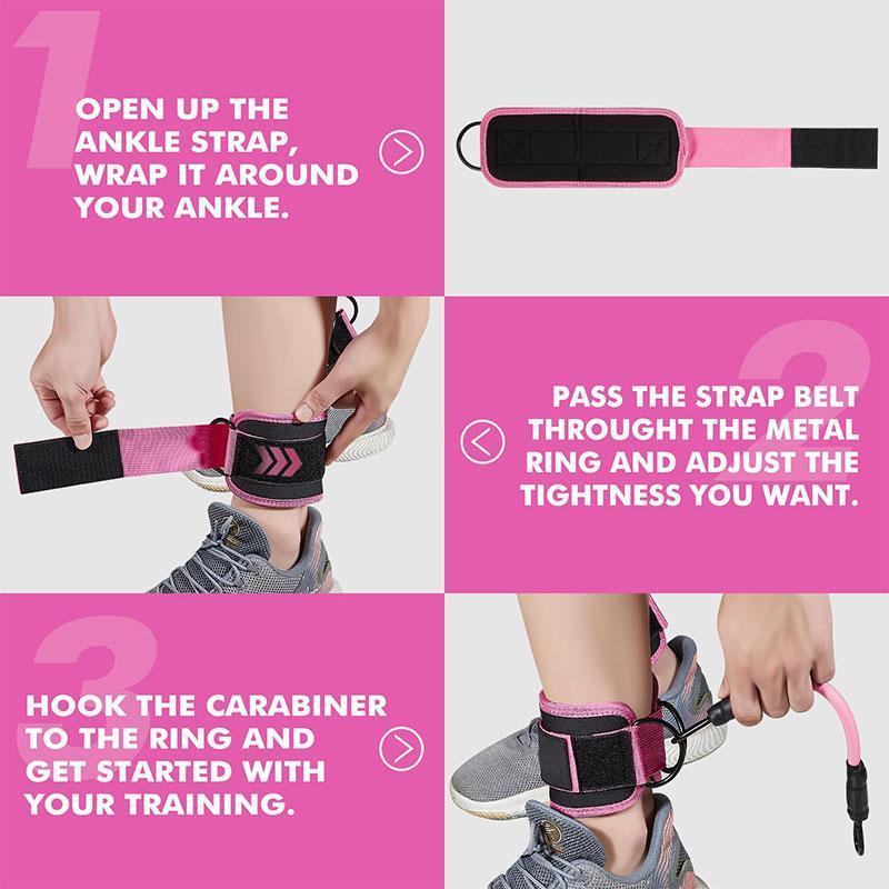 Ankle Resistance Band Set for Leg and Hip Training - Image 2