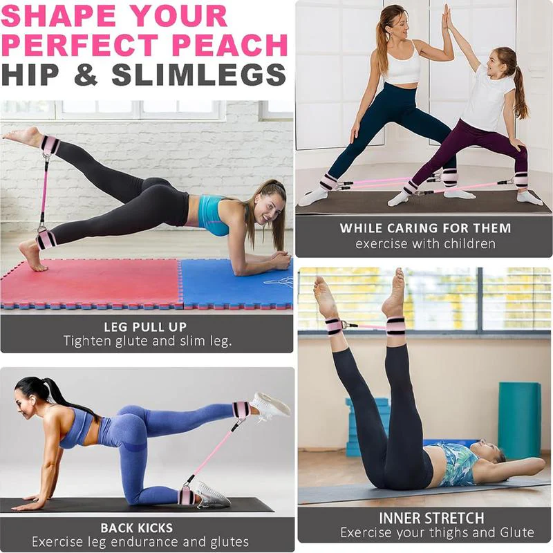Ankle Resistance Band Set for Leg and Hip Training - Image 4