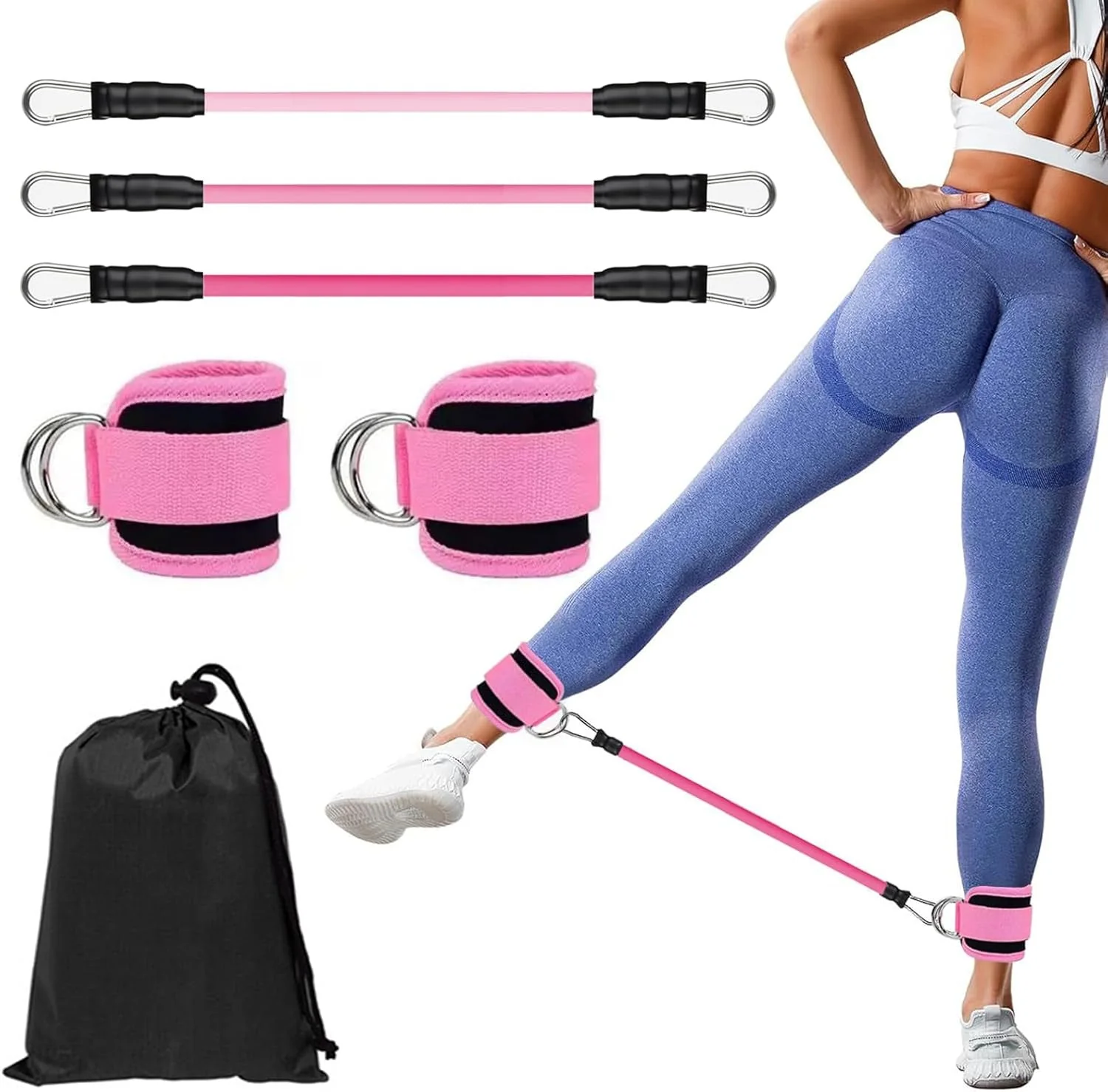 Ankle Resistance Band Set for Leg and Hip Training - Image 8
