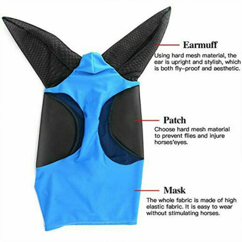 Anti-Fly Mesh Equine Mask - Image 4