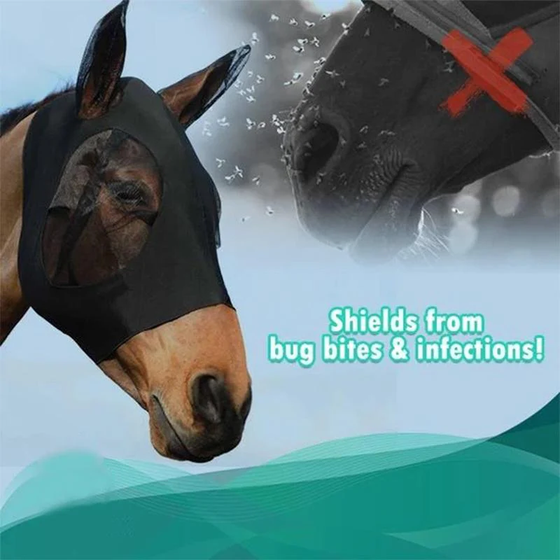 Anti-Fly Mesh Equine Mask - Image 5