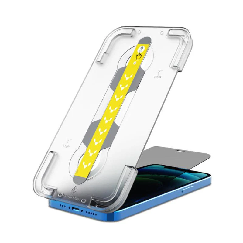 Anti-Spy Screen Protector With Auto Alignment Kit For iPhone - Image 2