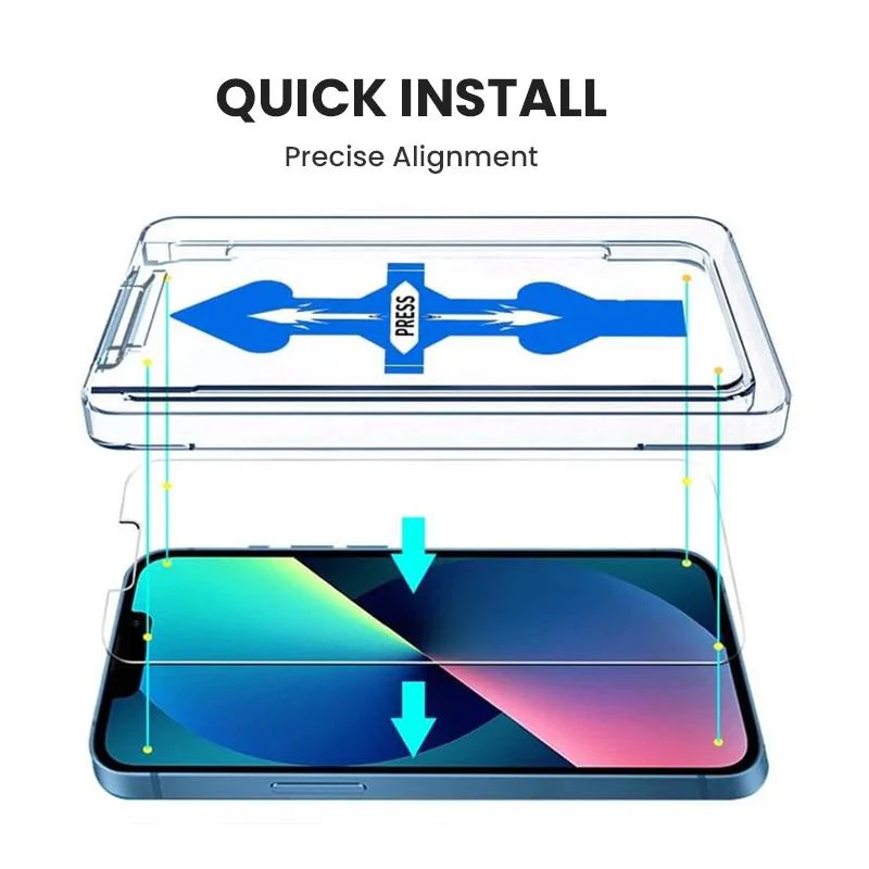 Anti-Spy Screen Protector With Auto Alignment Kit For iPhone - Image 3