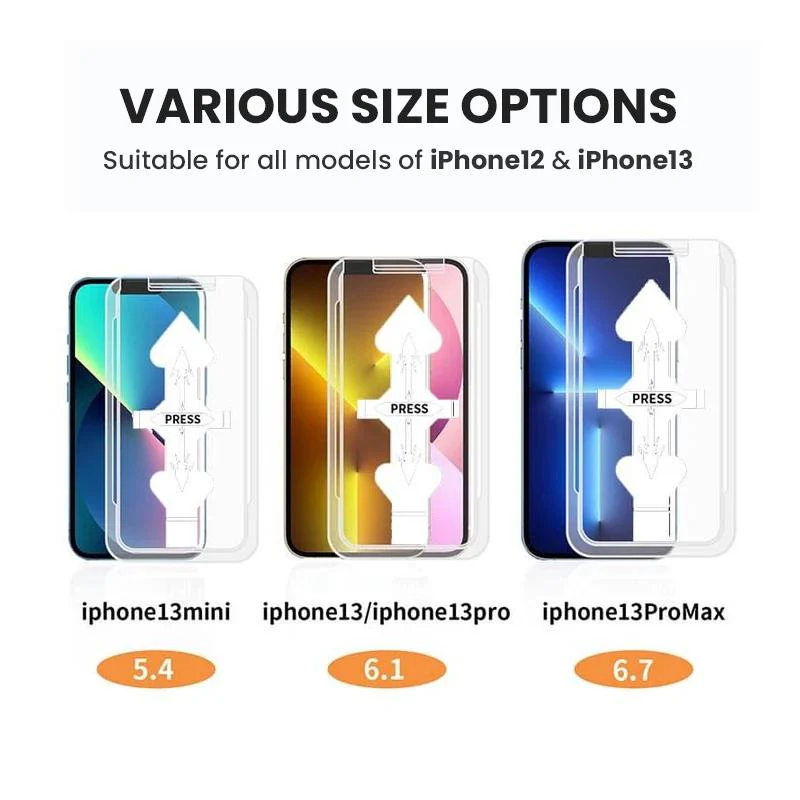 Anti-Spy Screen Protector With Auto Alignment Kit For iPhone - Image 4