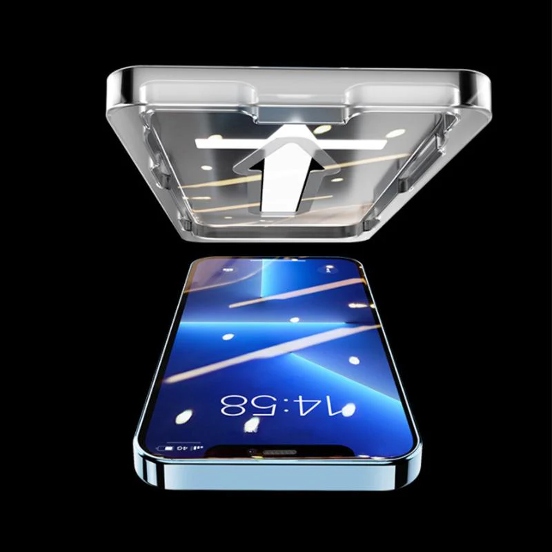 Anti-Spy Screen Protector With Auto Alignment Kit For iPhone - Image 9