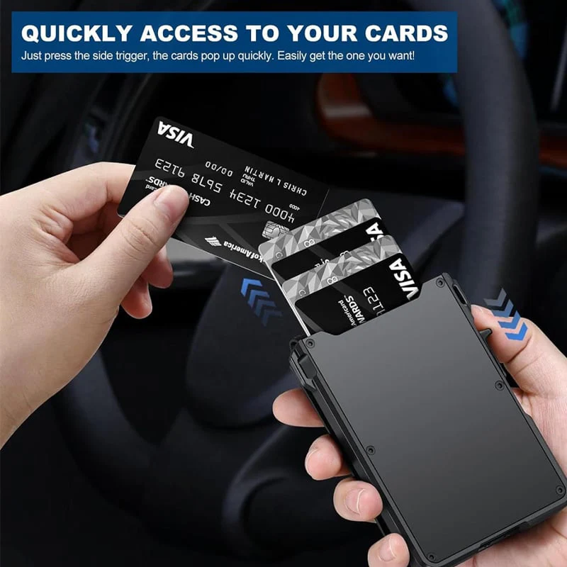 Anti-theft aluminum alloy card holder - Image 6