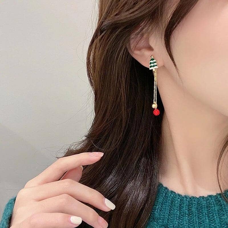 Asymmetric Santa Earrings - Image 5