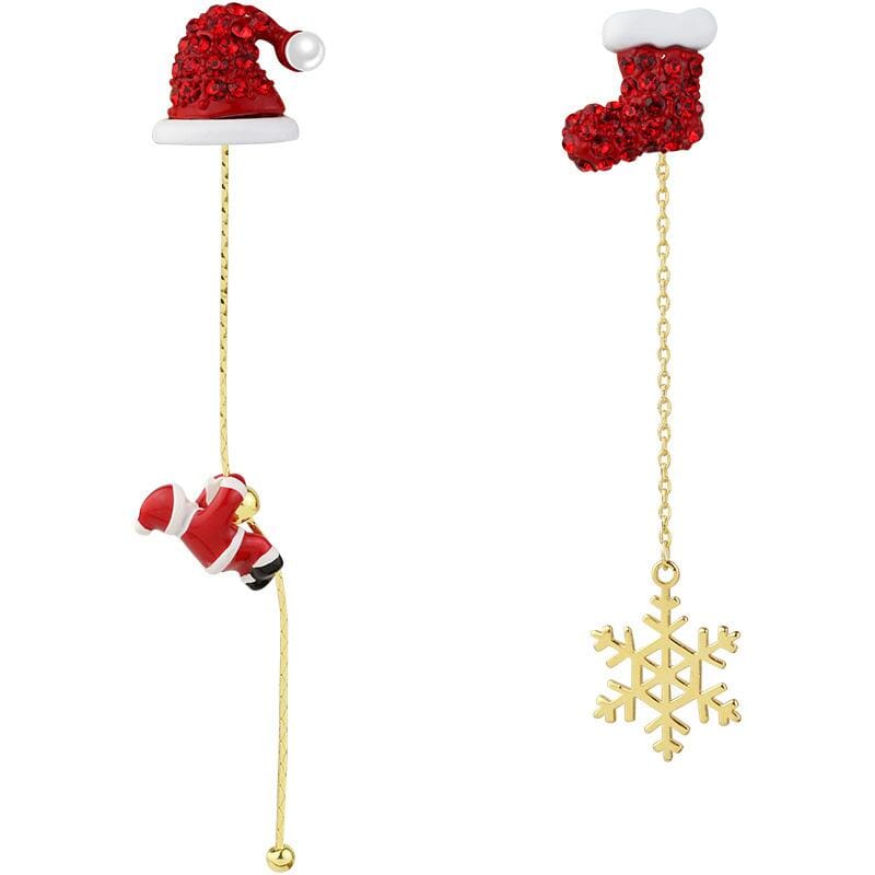 Asymmetric Santa Earrings - Image 7