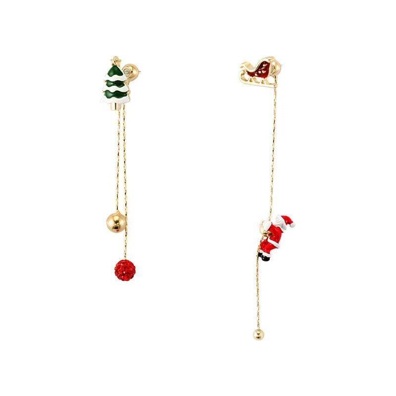 Asymmetric Santa Earrings - Image 8