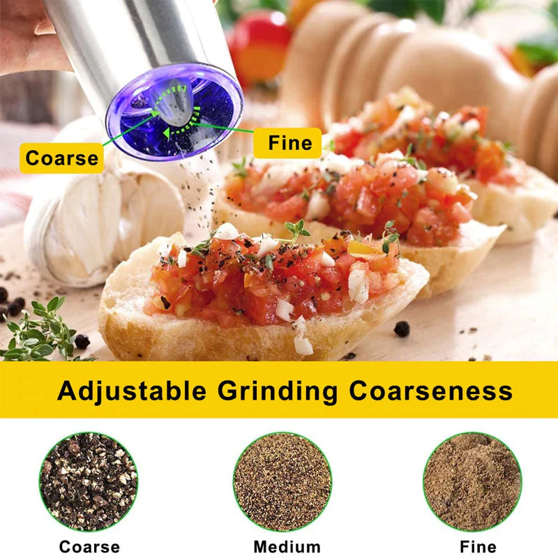 Automatic Electric Gravity Induction Salt and Pepper Grinder - Image 10