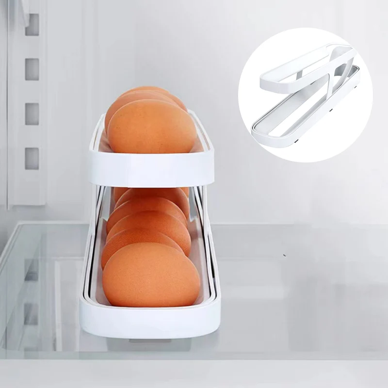 Automatic Scrolling Egg Rack Holder Storage Box - Image 11