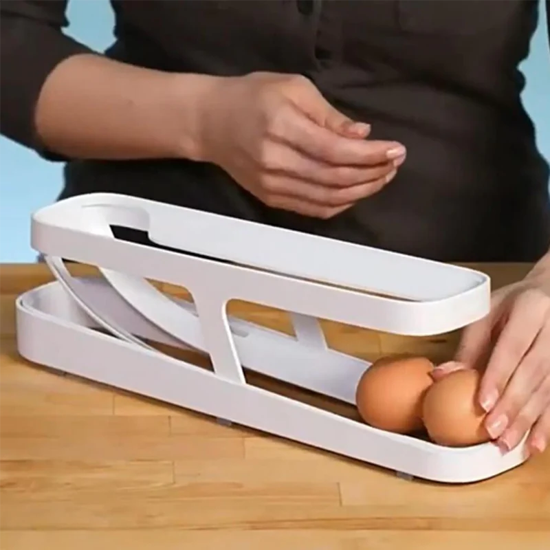Automatic Scrolling Egg Rack Holder Storage Box - Image 6