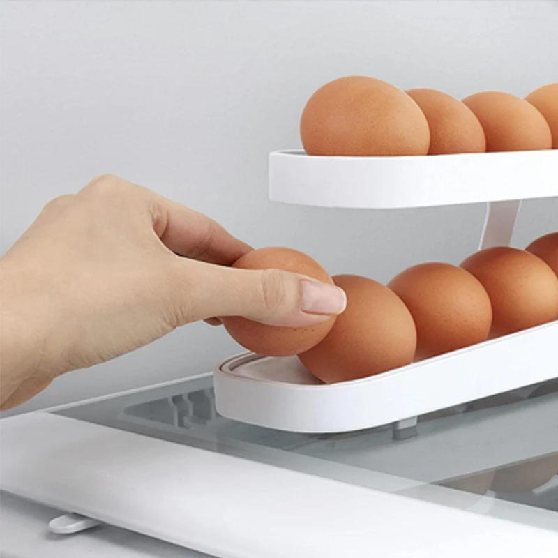 Automatic Scrolling Egg Rack Holder Storage Box - Image 8