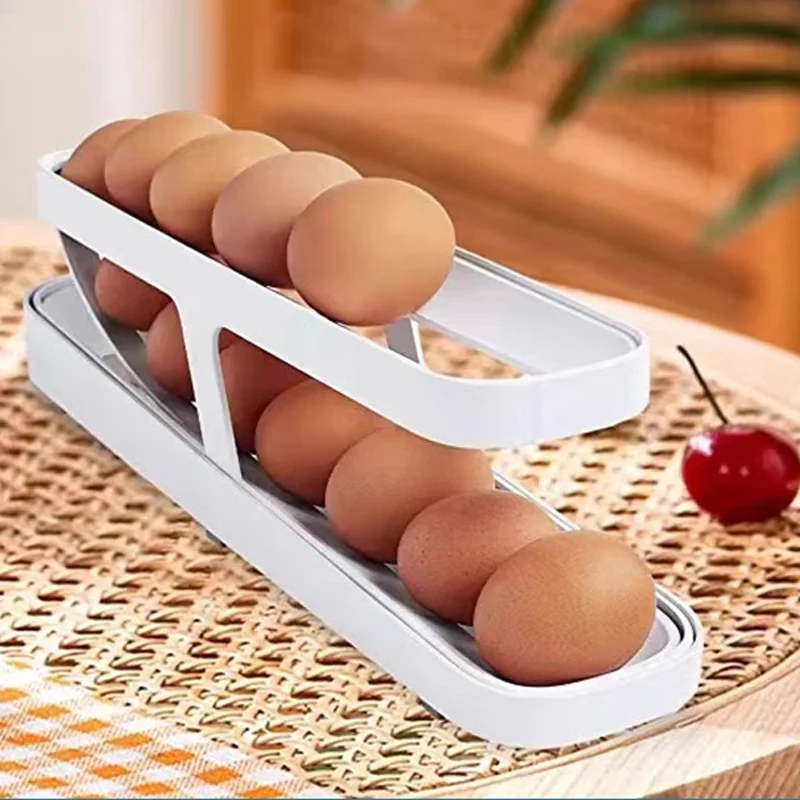 Automatic Scrolling Egg Rack Holder Storage Box - Image 9