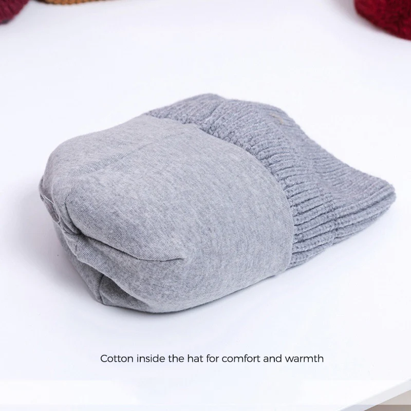 Baby Hat With Double Ball Bow - Image 5