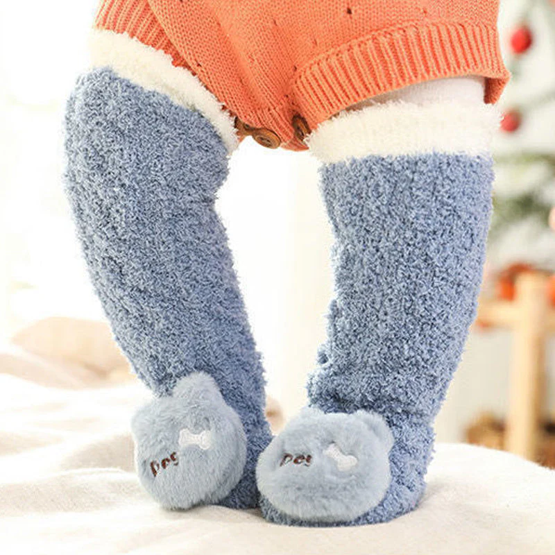 Baby Winter Fluffy Fuzzy Slipper Socks - Image 10