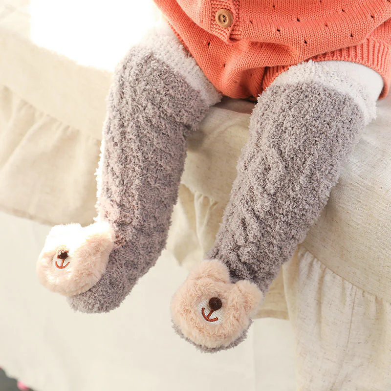 Baby Winter Fluffy Fuzzy Slipper Socks - Image 12