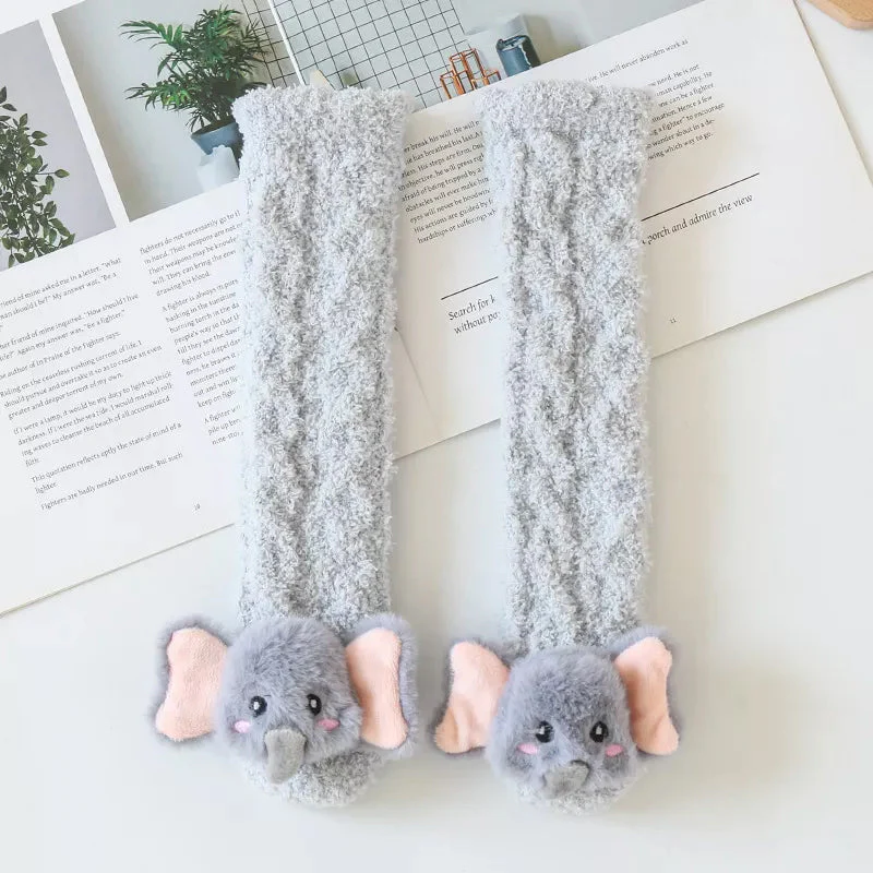 Baby Winter Fluffy Fuzzy Slipper Socks - Image 14