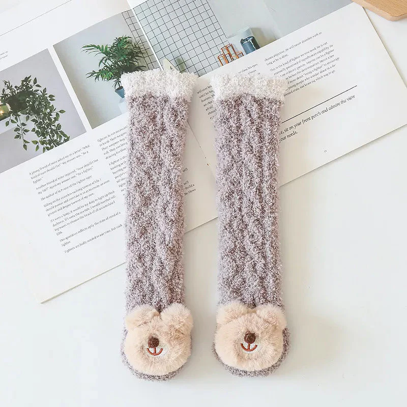 Baby Winter Fluffy Fuzzy Slipper Socks - Image 3
