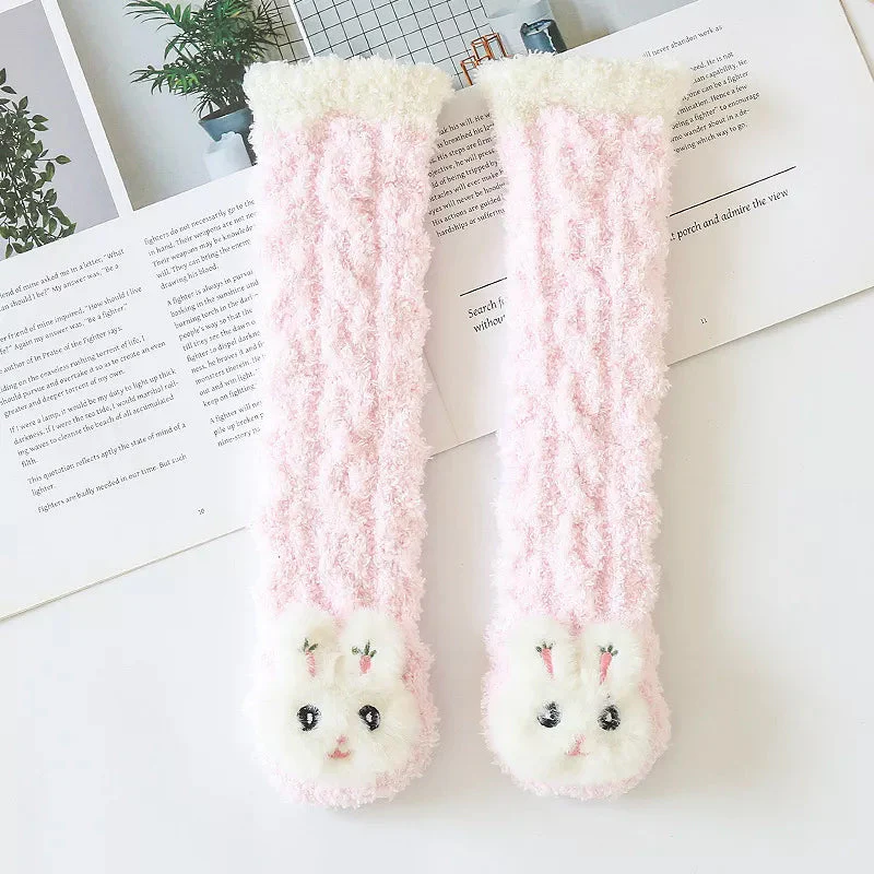 Baby Winter Fluffy Fuzzy Slipper Socks - Image 4