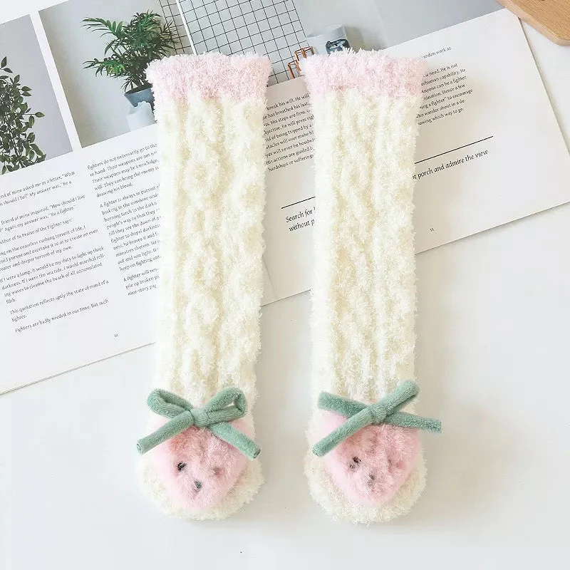 Baby Winter Fluffy Fuzzy Slipper Socks - Image 5