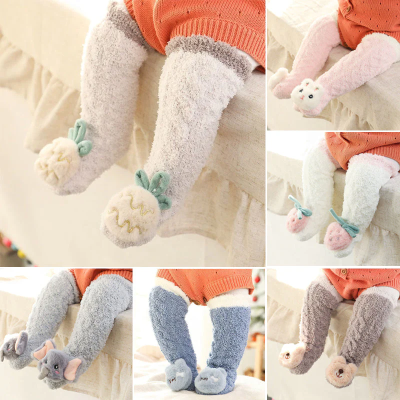 Baby Winter Fluffy Fuzzy Slipper Socks - Image 8