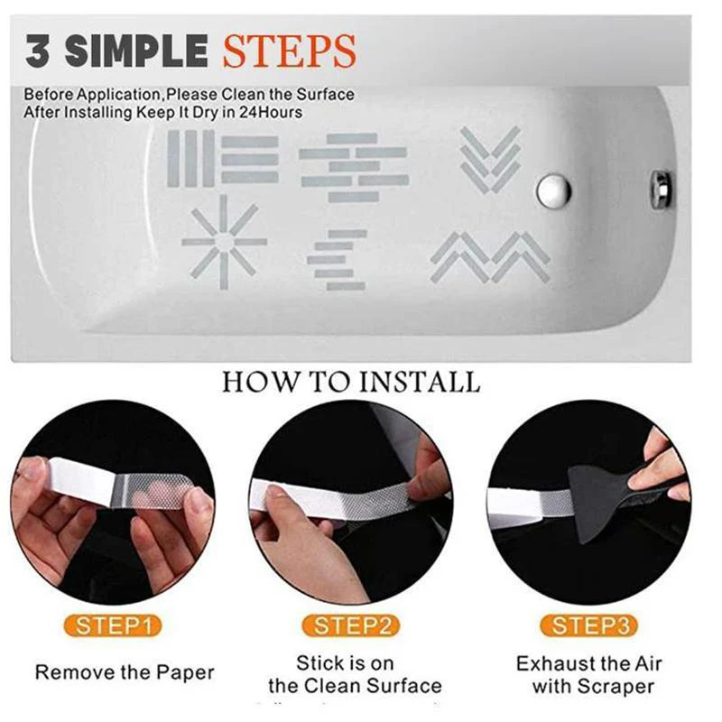 Bathroom Anti-Slip Stickers (24pcs) - Image 5