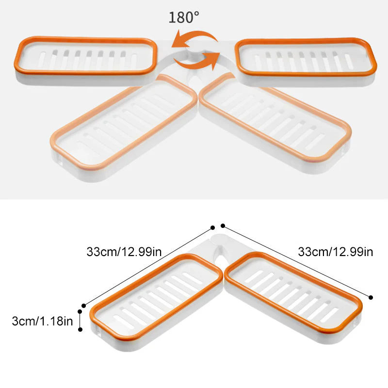 Bathroom Corner Punch-Free Rack - Image 7