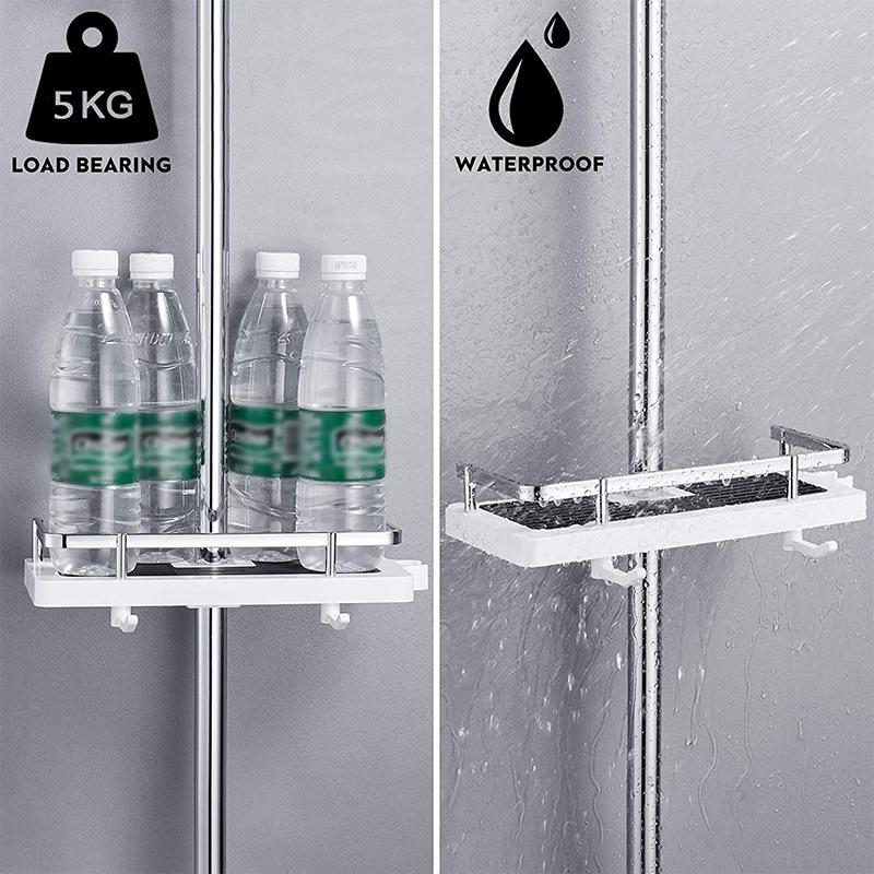 Bathroom Pole Shower Storage Rack Holder - Image 5