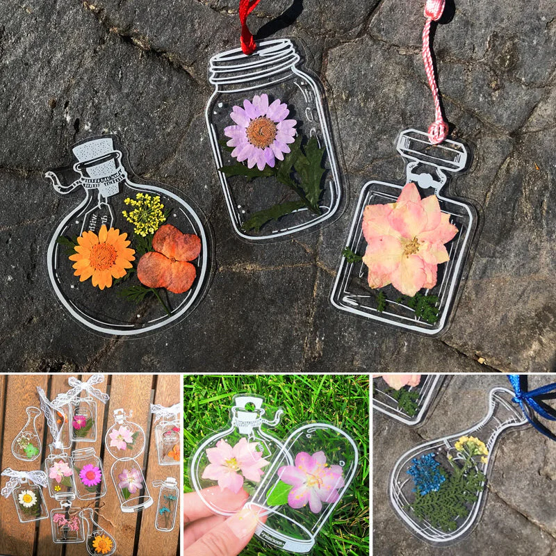 Beautiful Transparent Dried Flower Bookmarks - Image 10