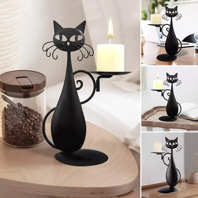 Black Cat Candle Holder - Image 11