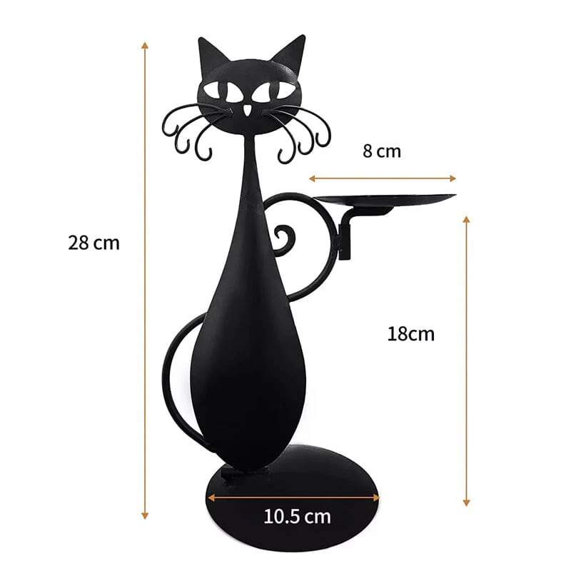 Black Cat Candle Holder - Image 14