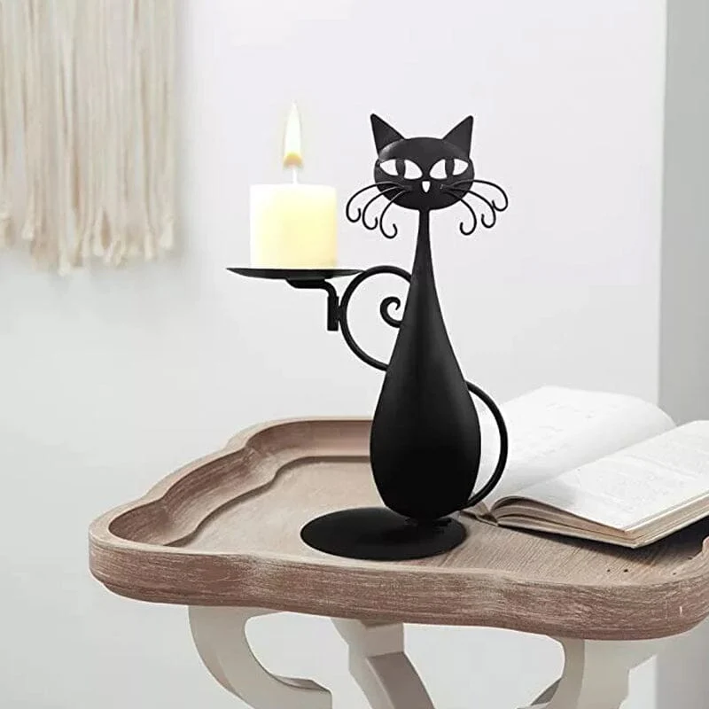 Black Cat Candle Holder - Image 4