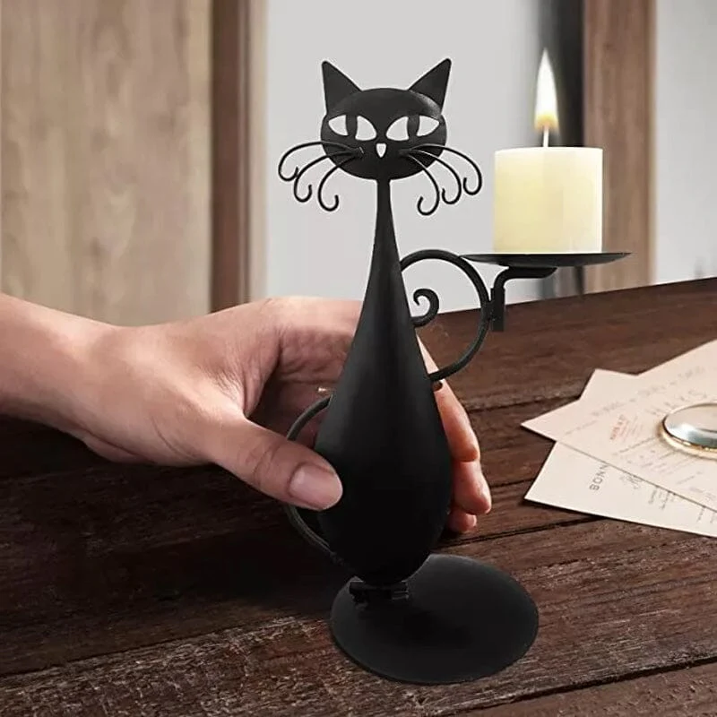 Black Cat Candle Holder - Image 6