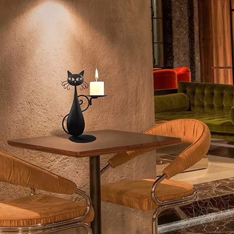 Black Cat Candle Holder - Image 7